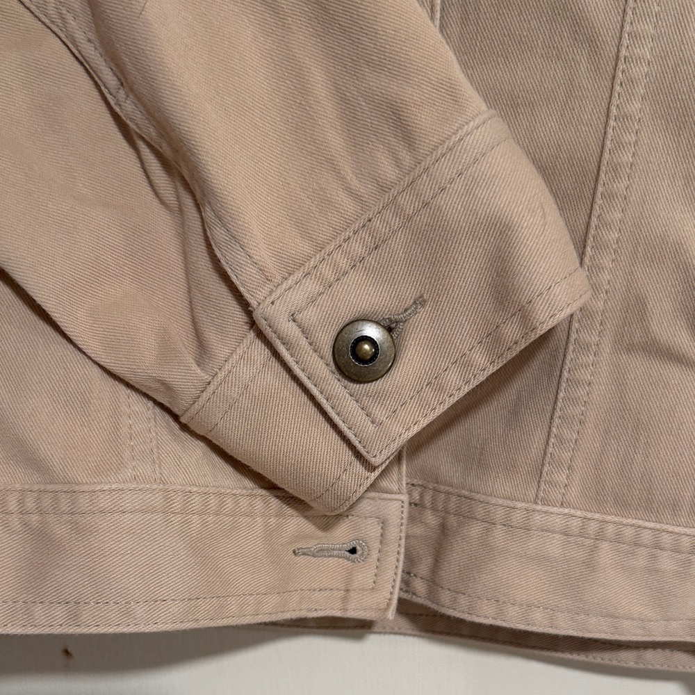 Women's RUBY RD Tan Denim Jacket Size 12 - Picture 4 of 6